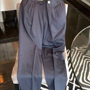 Men’s Blue 38x32 💯 wool Dress Slacks